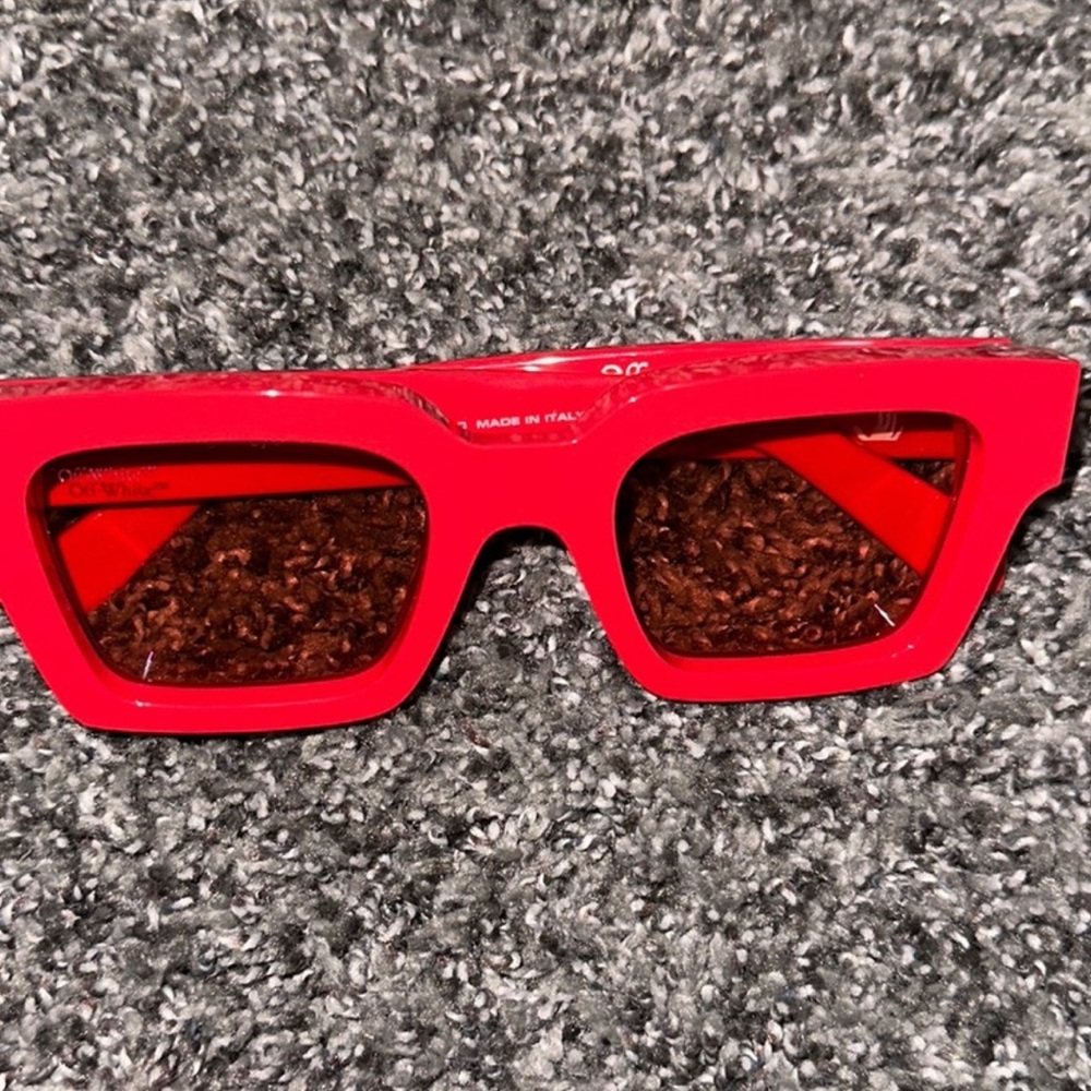 Off-White used Red Sunglasses